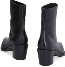 Load image into Gallery viewer, Punk leather ankle boots

