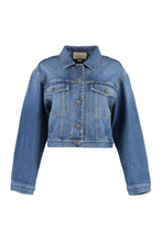 Load image into Gallery viewer, Embroidered denim jacket

