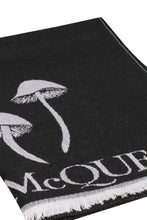 Load image into Gallery viewer, Mushroom-Skull intarsia wool scarf
