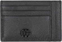 Load image into Gallery viewer, GG Marmont pebbled calfskin card holder
