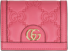 Load image into Gallery viewer, GG quilted leather card holder

