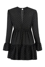 Load image into Gallery viewer, Polka-dot print silk mini dress

