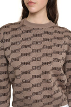 Load image into Gallery viewer, Wool-cotton blend crew-neck sweater
