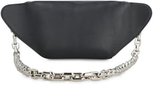 Load image into Gallery viewer, Biker leather belt bag with logo
