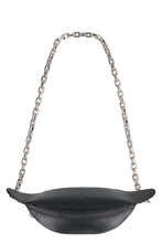 Load image into Gallery viewer, Biker leather belt bag with logo
