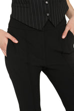 Load image into Gallery viewer, High-waisted flared trousers
