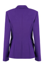 Load image into Gallery viewer, Single-breasted wool blend blazer
