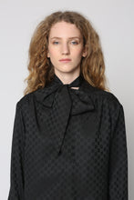 Load image into Gallery viewer, Pussy-bow silk blouse
