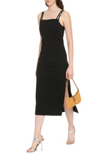 Load image into Gallery viewer, Midi dress with side slit
