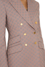 Load image into Gallery viewer, Cotton double-breasted blazer
