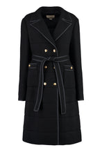 Load image into Gallery viewer, Double-breasted wool coat
