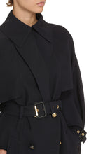 Load image into Gallery viewer, Wool and cotton trench coat

