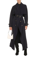 Load image into Gallery viewer, Wool and cotton trench coat
