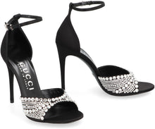 Load image into Gallery viewer, Embellished satin sandals
