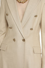 Load image into Gallery viewer, Stretch double-breasted blazer
