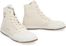 Load image into Gallery viewer, Animal Gym canvas high-top sneakers
