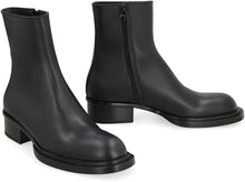 Load image into Gallery viewer, Stack leather ankle boots

