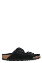 Load image into Gallery viewer, Arizona Shearling suede slides
