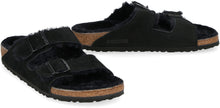 Load image into Gallery viewer, Arizona Shearling suede slides
