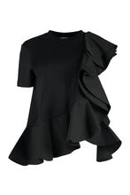 Load image into Gallery viewer, Ruffle detail t-shirt
