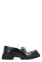 Load image into Gallery viewer, Logo detail leather loafers
