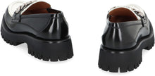 Load image into Gallery viewer, Logo detail leather loafers
