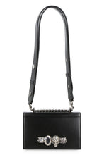 Load image into Gallery viewer, Biker Jewelled Satchel mini leather bag
