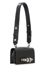 Load image into Gallery viewer, Biker Jewelled Satchel mini leather bag
