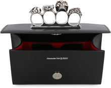 Load image into Gallery viewer, Biker Jewelled Satchel mini leather bag
