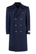 Load image into Gallery viewer, Double-breasted wool coat

