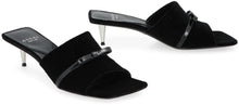 Load image into Gallery viewer, Velvet sandal with heel
