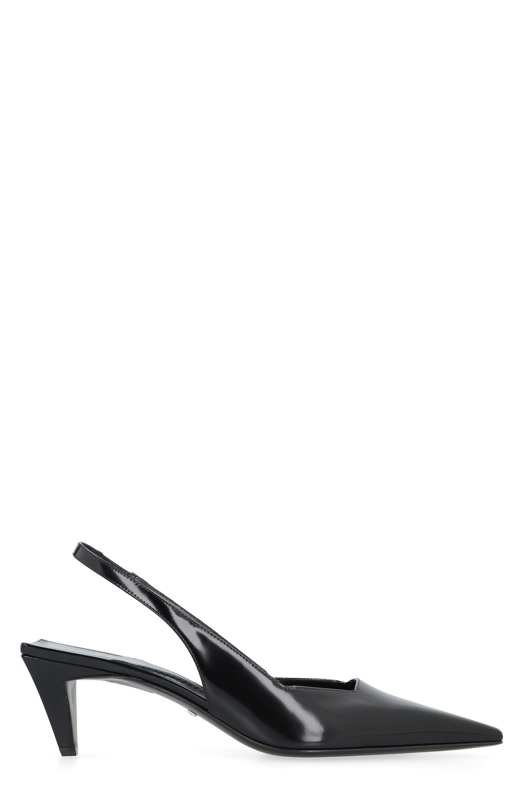 Leather slingback pumps