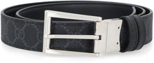 Load image into Gallery viewer, Leather and GG supreme fabric reversible belt
