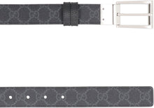 Load image into Gallery viewer, Leather and GG supreme fabric reversible belt
