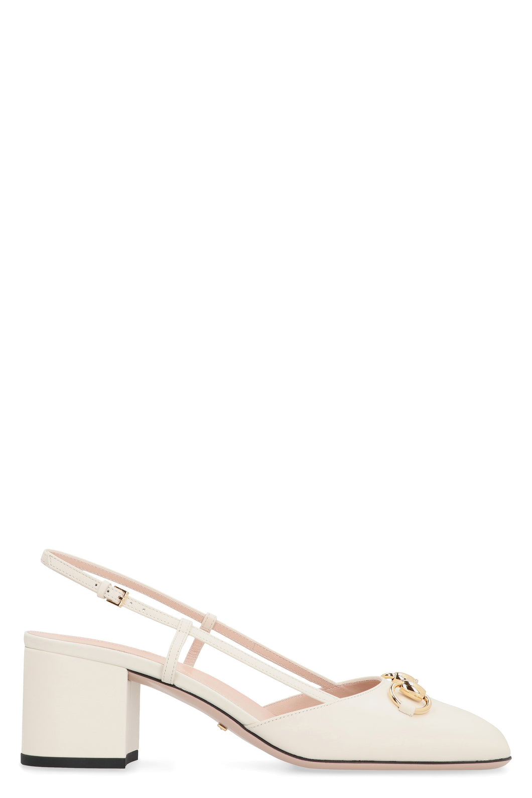 Leather slingback pumps