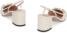 Load image into Gallery viewer, Leather slingback pumps
