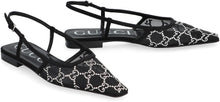 Load image into Gallery viewer, Pointy-toe slingback ballet flats
