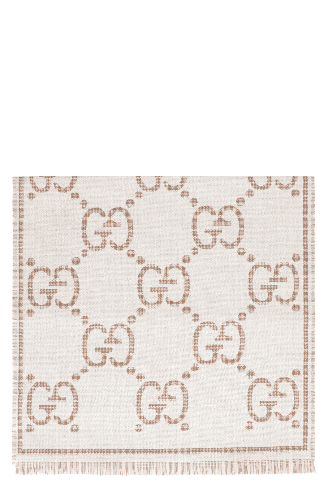 Wool jacquard scarf