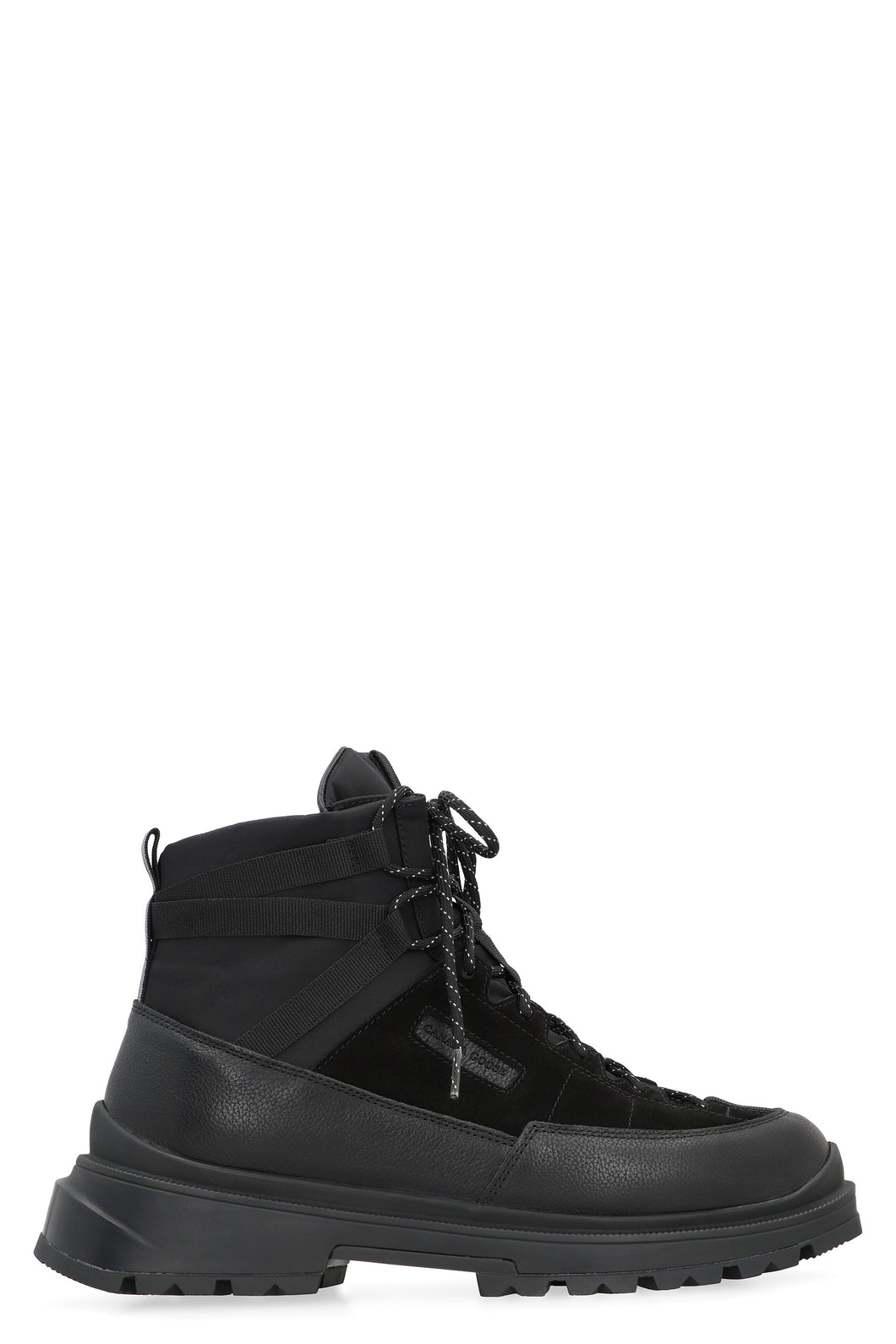 Leather lace-up boots