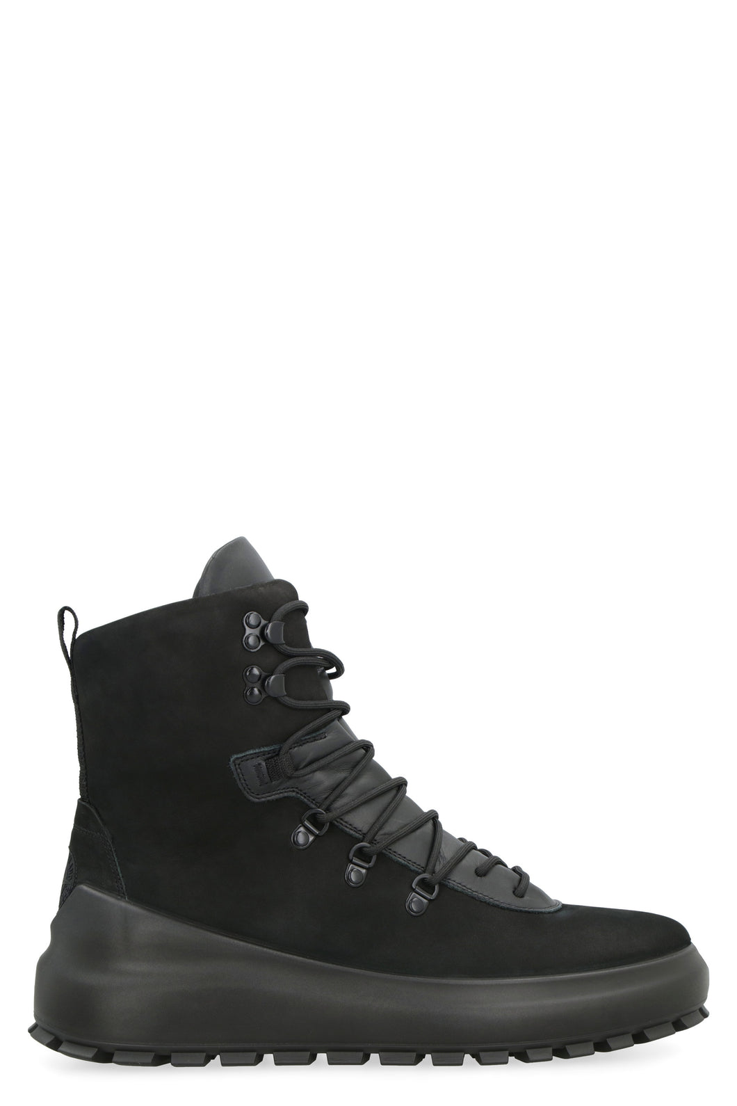 Leather lace-up boots