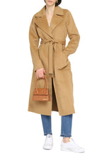 Load image into Gallery viewer, Belted wool-blend coat

