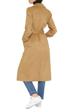 Load image into Gallery viewer, Belted wool-blend coat
