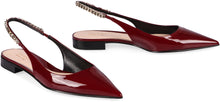 Load image into Gallery viewer, Signoria patent leather pointy-toe ballet flats
