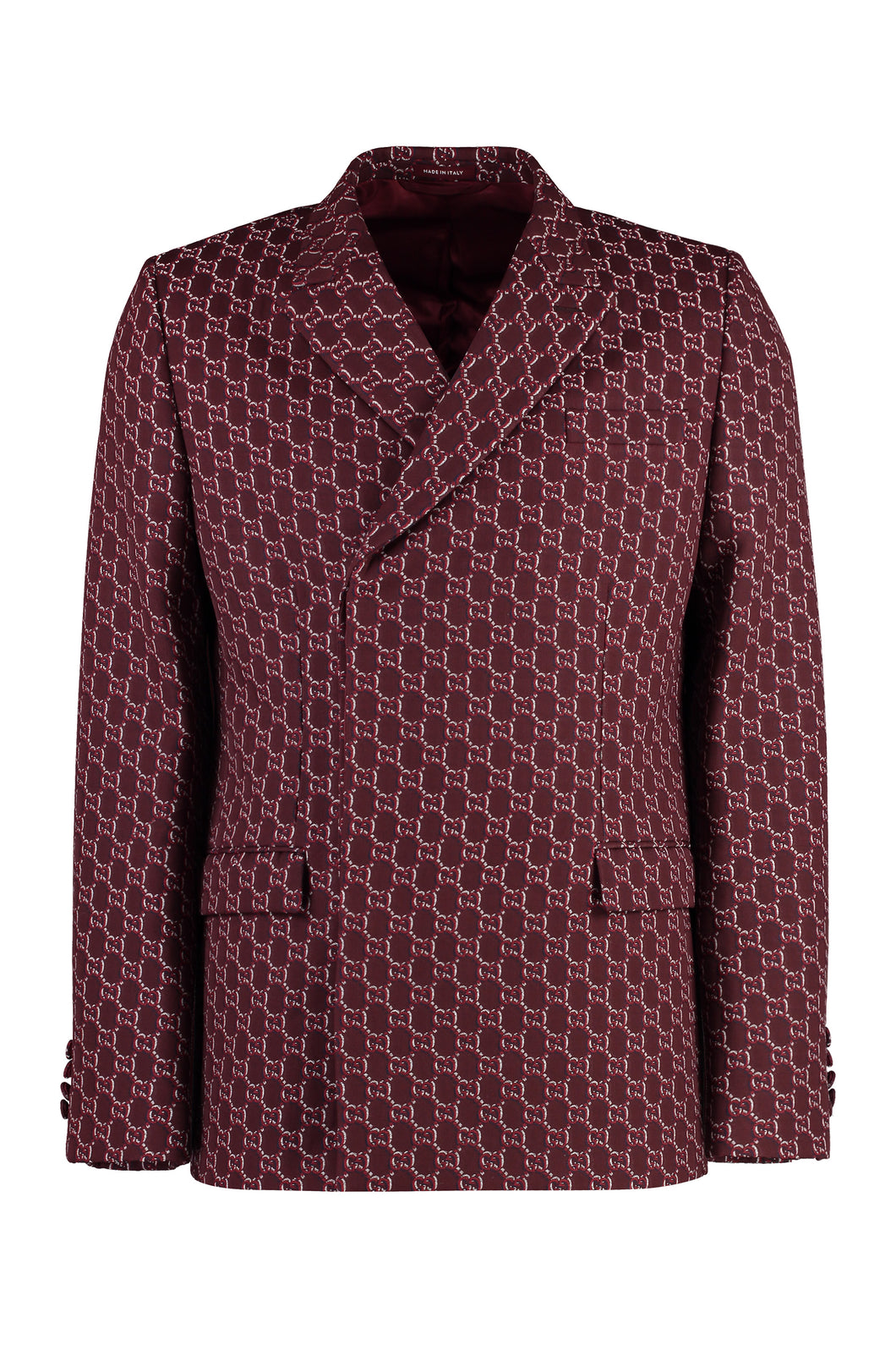 Double-breasted wool jacket
