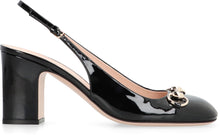 Load image into Gallery viewer, Patent leather slingback pumps
