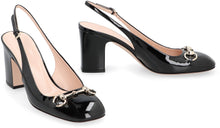 Load image into Gallery viewer, Patent leather slingback pumps
