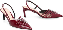 Load image into Gallery viewer, Leather slingback pumps
