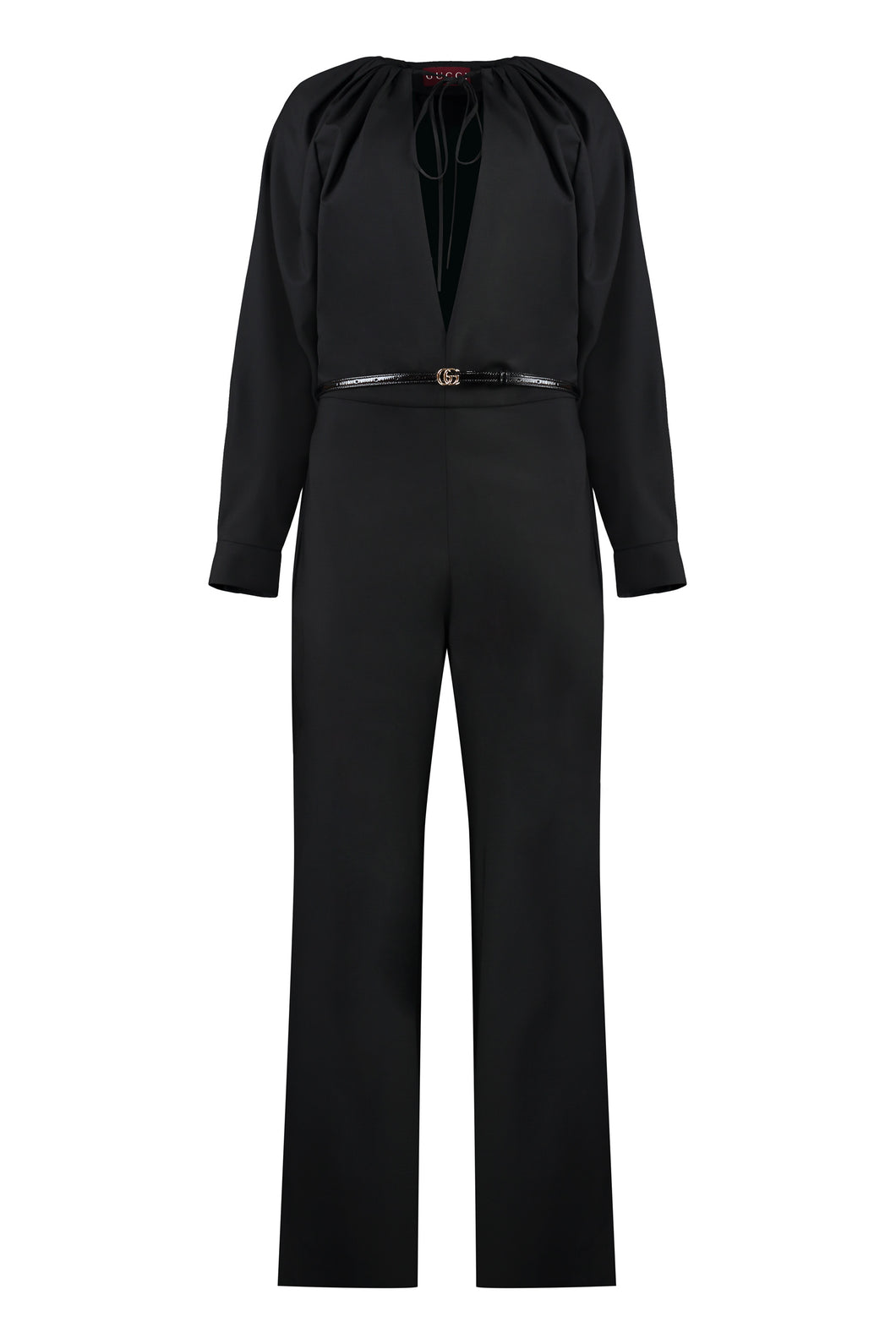 Long wool jumpsuit