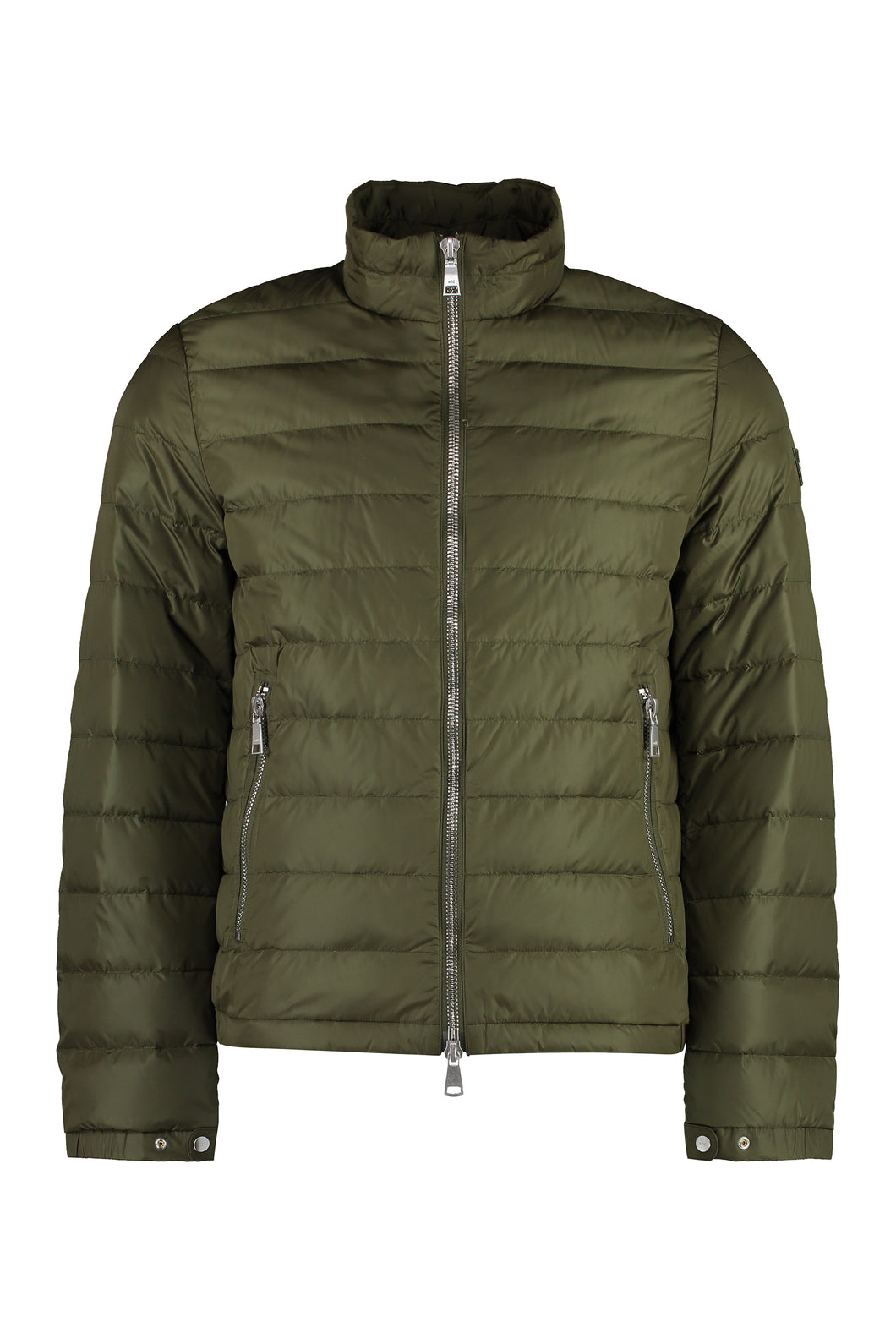Glossy nylon down jacket
