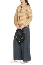 Load image into Gallery viewer, Zip and snap button fastening down jacket
